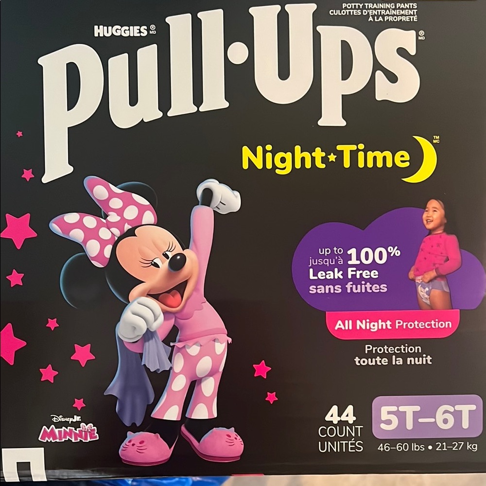 Pull-Ups Night Time Training Pants - Pink 44 count
